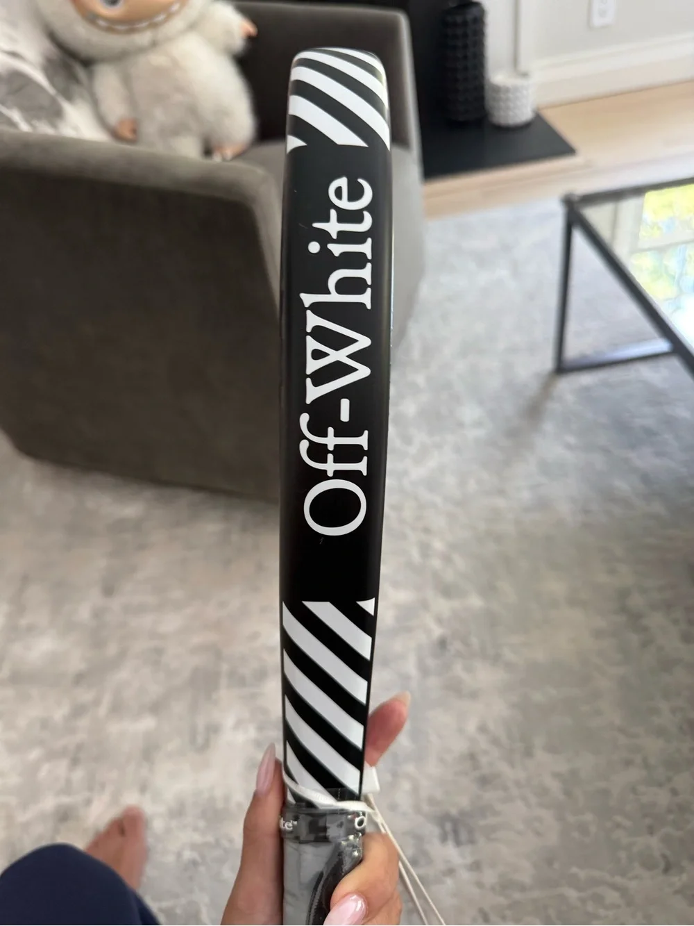 Off White Fiber Glass Padel Racket - Picture 4 of 9